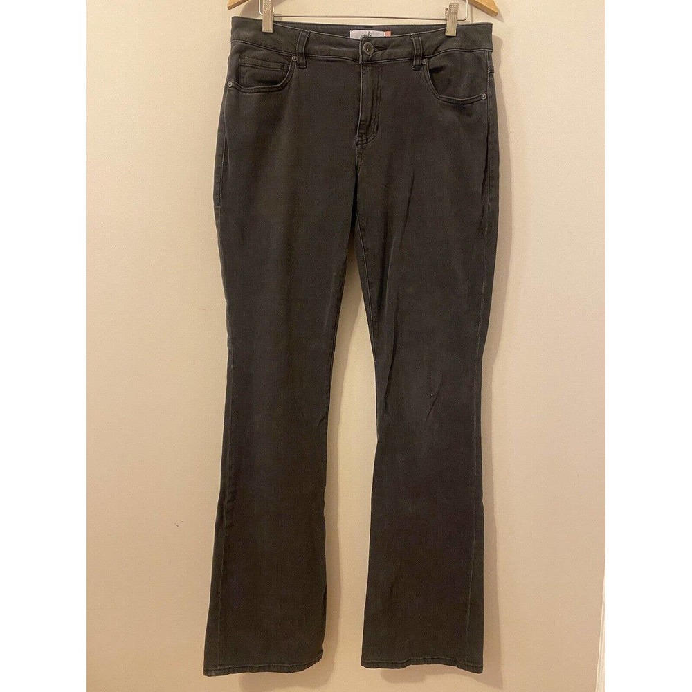 Cabi 12 Jeans Faded Black‎ Slim Boot Cut Curvy Women’s Denim Stretch